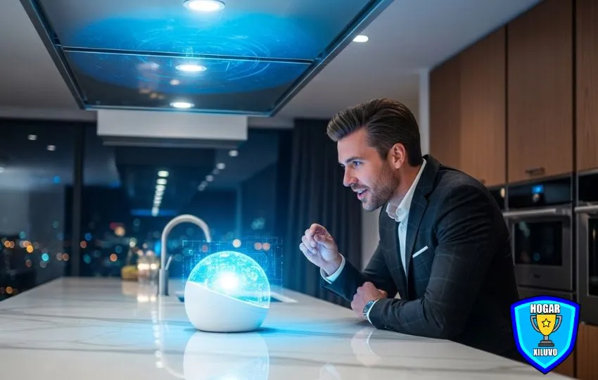 Iluminación inteligente con asistentes virtuales y control por voz en el hogar conectado
